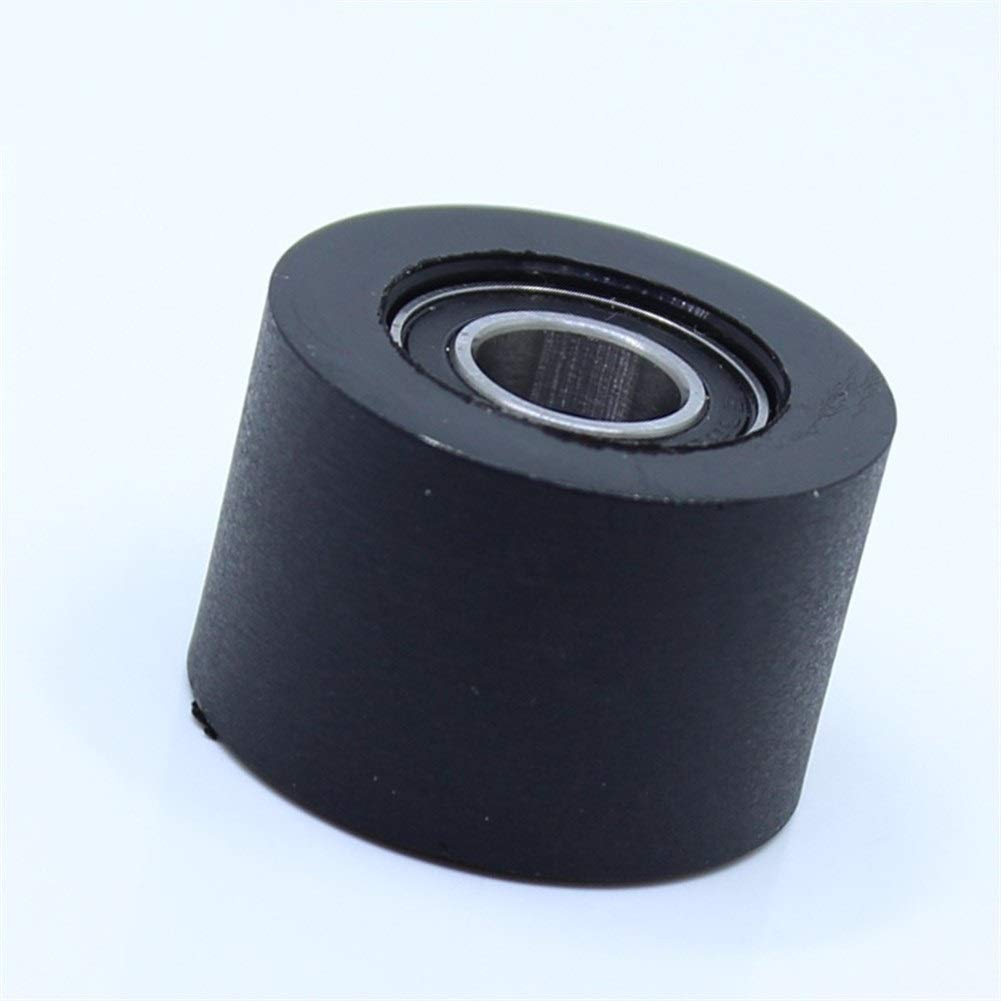 Tangjc-b PU 698 de cojinete de Rodillos del Eje 8mm 8x40x30mm PU de poleas con Dos rodamientos de Rueda de Poliuretano Guiding Rodillo de Arrastre for Puertas correderas (Size : 10Pcs)