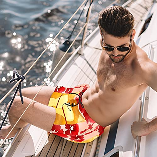 Short de bain Shiba Inu multicolore XL à taille élastique confortable - 2