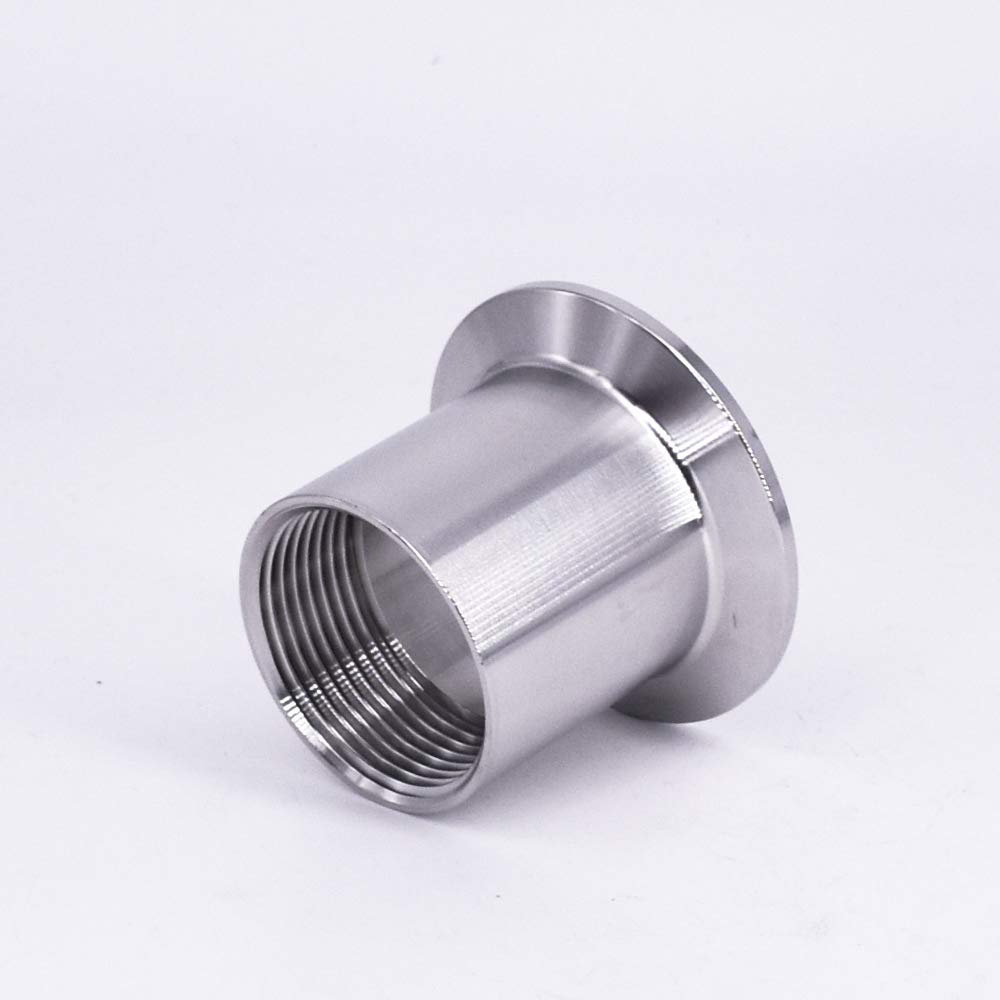 Raccord de tuyau 1 pièce 3/4" BSPT femelle x 2" Tri Clamp Ferrule OD 64 mm SUS304 en acier inoxydable