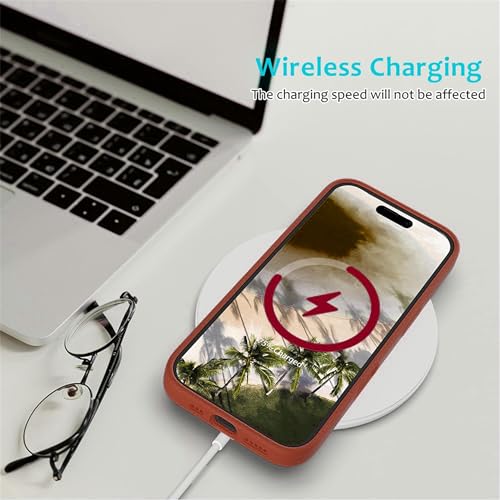 Image of ArmourPro Silicone Back Case for iPhone 16, Soft-Touch Case | Brown