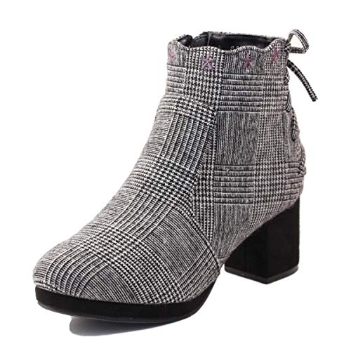 【primevere LIZ LISA プリマベーラリズリサ】 バックレースアップ ブーツ PLZ8076 ブラック キジ S（約22.5センチ）