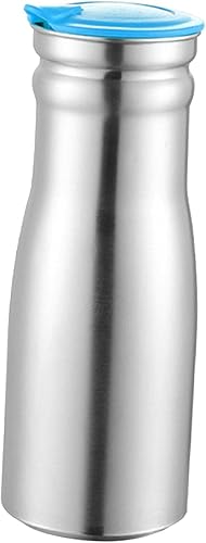 Jarra de agua de acero inoxidable de 1 litro con tapa aislada, jarra de café térmica de acero inoxidable de doble pared al vacío, termo para café,