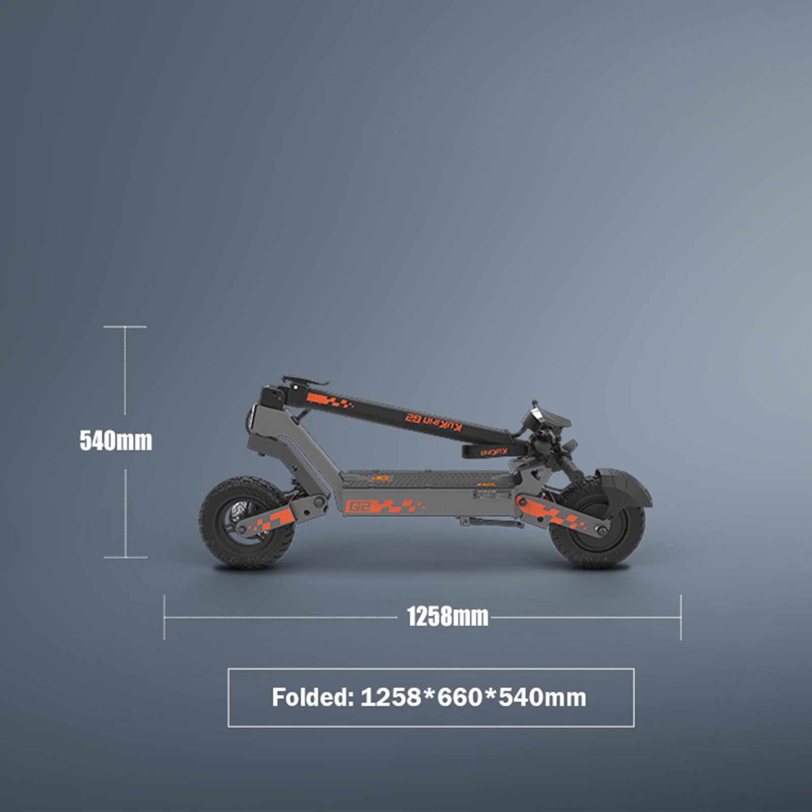 KUKIRIN G2 Trottinette Électrique Adulte, Batterie 48V 15,6Ah, Jusqu’à 55 km, Pneus Tubeless 10 Pouces, Double Suspension, Double Frein à Disque, Écran Couleur Tactile, Pliable
