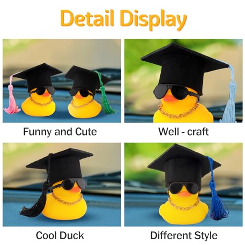 Wonuucardashboarddecorgraduationhatrubberduckcarducksornamentswithminihatnecklacesunglassesscarfblack Urban Country Home Decor Wonuu car dashboard decor graduation hat rubber duck car ducks ornaments with mini hat necklace sunglasses scarf black urban country home decor