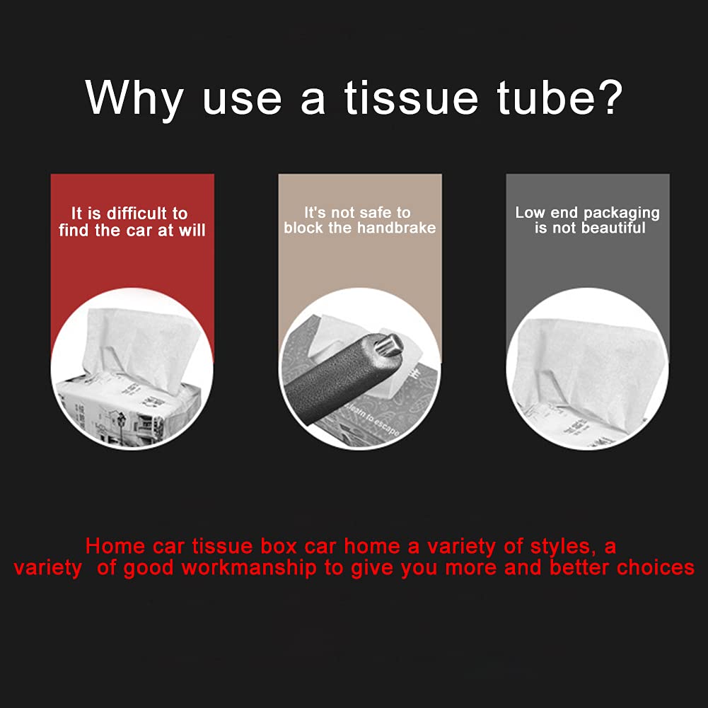 Car Tissue Holder, Car Tissues Box Round Container Cylinder Tissue Boxes for Car Cup Holder, Refillable Tissue Tubes Tissue Holder for Car Travel