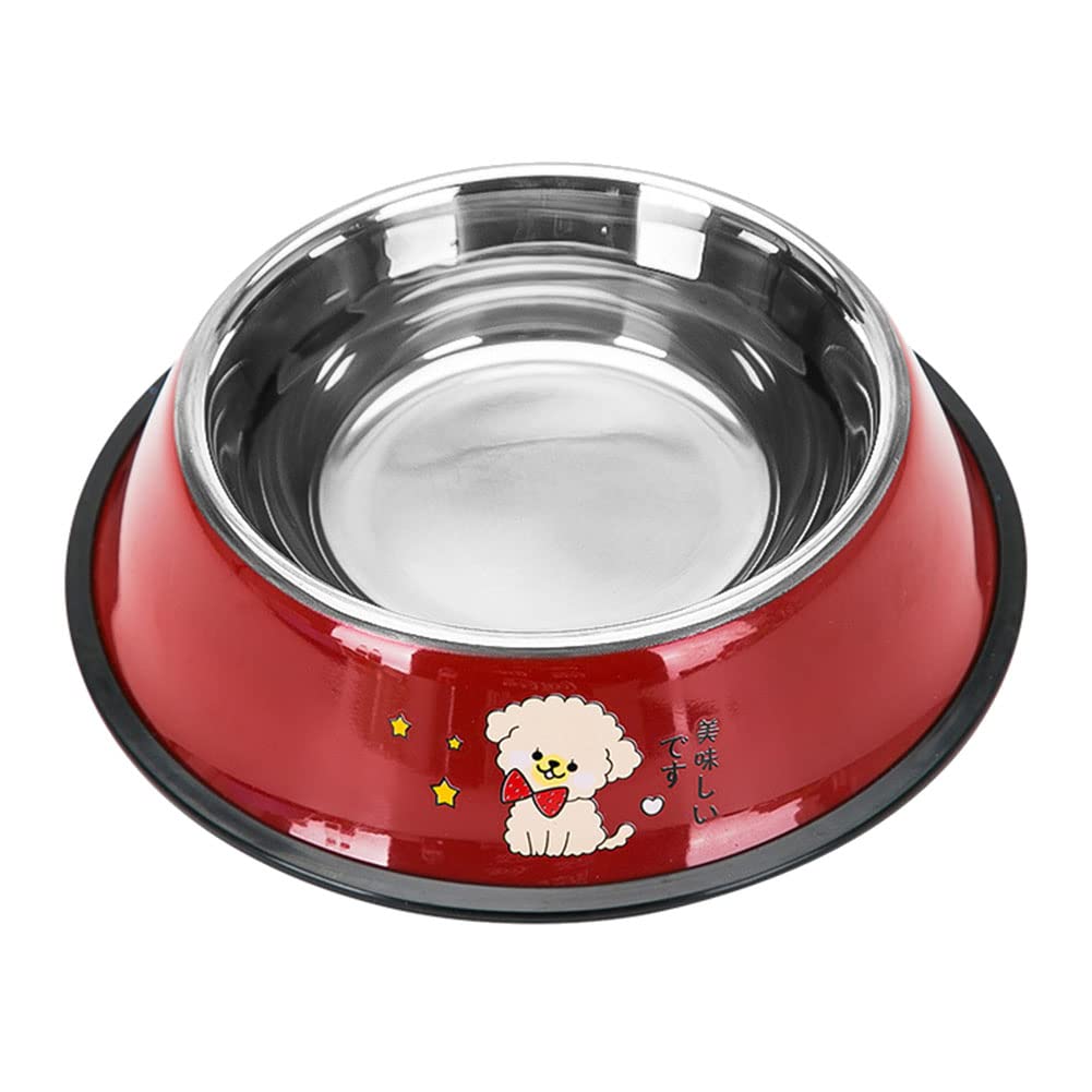 Hundnsney Dog Bowl Dog Bowl for Overturning Prevention Pet Bowl for Red