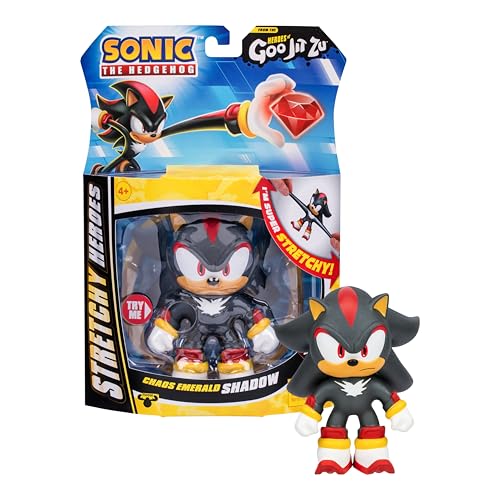 Heroes of Goo JIT Zu Sonic The Hedgehog - Chaos Emerald Shadow Stretch Hero, aprieta el Cuerpo de Shadow para revelar la Esmeralda del Caos Dentro de su susto.