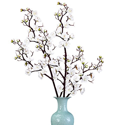 Sunm Boutique 2 Pack Plum Blossom Artificial Flowers Simulation Flower Table Decoration Accessories