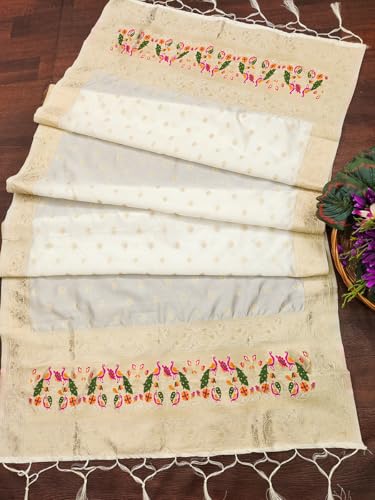 Image of DEVANGI Women's Pathni Banarasi Silk Unstitched Salwar Suit Dress Material With Dupatta