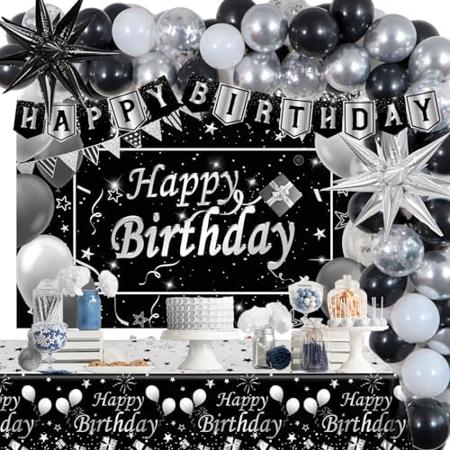 ANSOMO Black And White Happy Birthday Party Indonesia