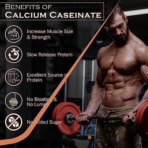 Image of NAKPRO Calcium Caseinate | 26.81g Protein, 5.12g BCAA | Helps in Muscle Recovery | Slow Absorbing, Slow Digesting, Low Carbs Casein Protein Powder (1 Kg, Double Rich Chocolate)