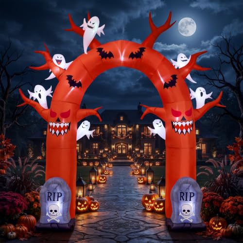 10FT Halloween Inflatable Archway Outdoor Decorations, Giant Blow Ups Arch - image 2