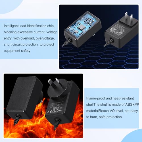 Image of Copkim 10 Pcs 12V Power Supply 12V DC 24W LED Light Adapter Switching Led Power Supply AC120V to DC12V Transformer with 5.5 /2.1 mm Female Barrel Connector for Strip Light(2A)