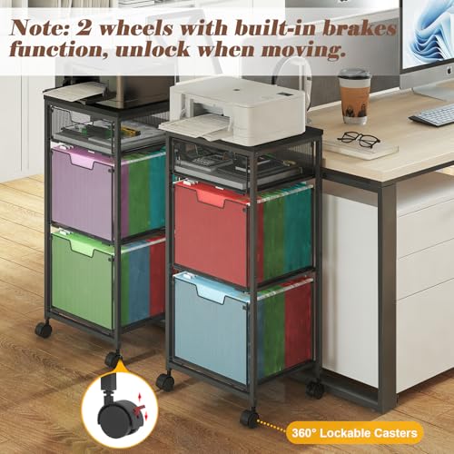 Sbanmao SM-WJTC11-US 3 Drawer Mobile File Cabinet For Home Office thumb #4