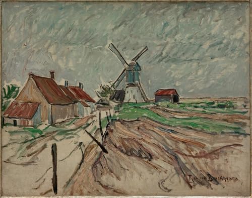 Impression sur toile paysage de Theo Von Brockhusen 60x90cm premium