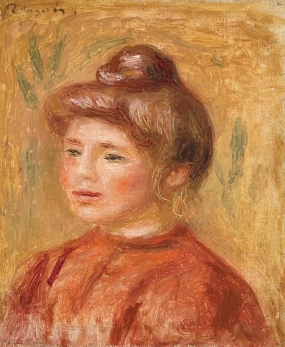 Poster Renoir Buste de femme en rouge une touche d'emotion et de poesie murale