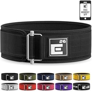 Self-Locking Weight Lifting Belt – Premium Weightlifting Belt for Serious Functional Fitness, Weight Lifting, and Olympic Lifting Athletes – Lifting Support for Men and Women – Deadlift Training Belt