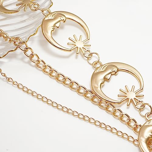 Multilayer Metal Sun Waist Chain Belt Fashion Body Jewelry for Women3