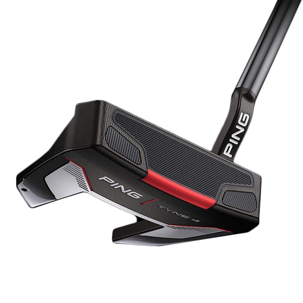 PING TYNE 4 パター ヘッドカバー付き Amazon.co.jp: Ping Tyne 4 ブラック/ホワイトレザーマレットパター