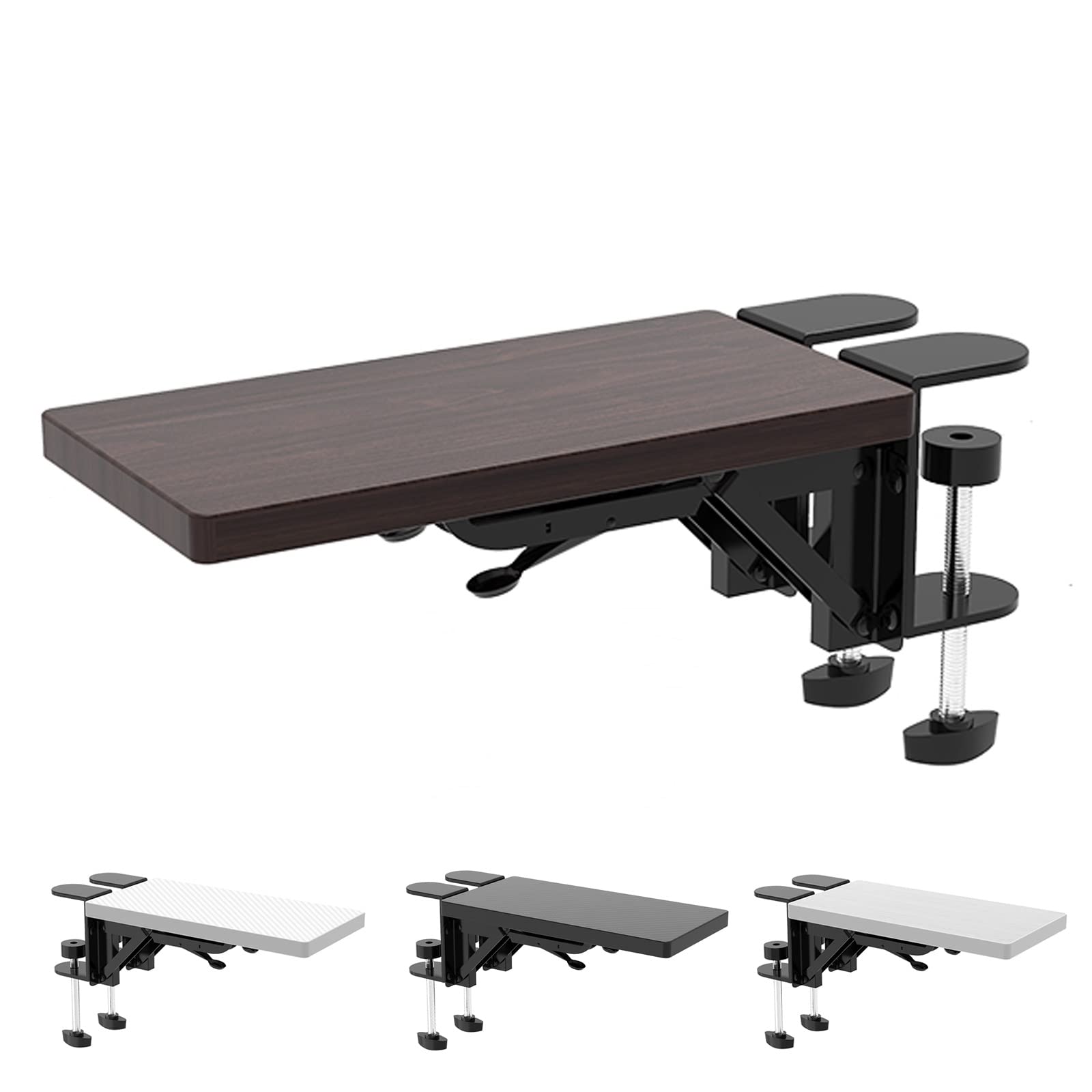 L-vormige armsteun bureau, 2-delige set polssteun, traagschuim, polssteun, polssteun, toetsenbord voor tafel of bureau, rand, kantoor, gaming, 30 x 10 cm, zwart