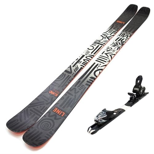 ワンタッチ調整ビンディング付きツインチップスキー 24 LINE BLEND+XPRESS10 BLACK ライン フリースタイルスキー (185cm)