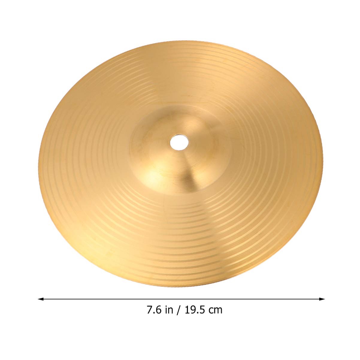 Healily Hi-Hat Becken Hi Hat Paar Trommeln Teil Musikinstrument Zubehör, Messing, goldfarben, 20 cm