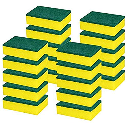 Pack of 20 Kitchen Cleaning Sponges, Sponge Scourer, Eco Non-Scratch for Dish, Scrub Sponges Cleaning Sponges for House Ware