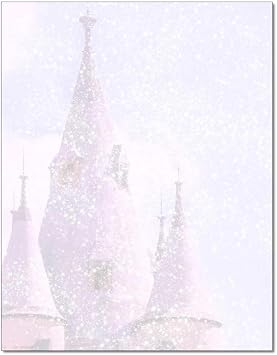 Magic Castle Letterhead, 100 Pack - 8.5 x 11 inches, DIY Printing, Laser & Inkjet Printer/Copier Compatible