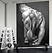 Produktbild Fototapete XXL Poster Vlies Sport Fitness Delta Muskeln Body Größe 80 x 100 cm, Material Vlies ohne Kleber, Farbe schwarz weiß