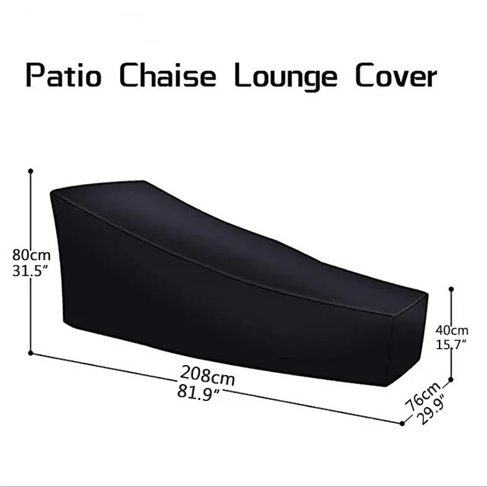 Copertura Per Lettino Prendisole Copertura For Chaise Longue Da Giardino, Impermeabile For Lettino Prendisole, For Sedia A Sdraio Esterno Per Sedia(208x76x40x80cm)