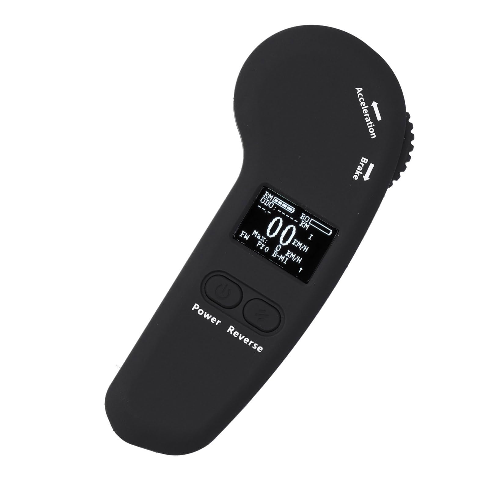 KIMISS Meepo Elektro-Skateboard mit Fernbedienung, ABS, Schwarz, Elektro-Skateboard, Kabellose LED-Display-Fernbedienung mit Einstellbarer Bremsgeschwindigkeit