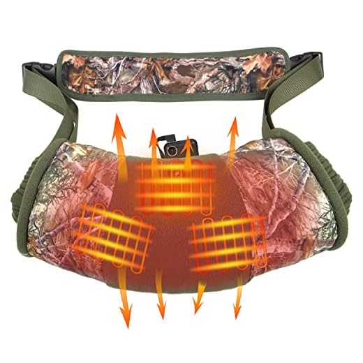 DUKUSEEK Heated Hand Muff for Hunting, Electric Hand Warmer Hunting Pouch with Rechargeable 10000MAH Battery for Winter Outdoor Hunting Camping Golf Photography Unisex