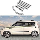 Car Body Side Stripe Decal Compatible with Kia Soul 2010-2013 Car Body Door Side Stripe Graphic Vinyl Decals Car Waistline Decal Long Stripes Sticker Decorative Door Waist Line Modelling Accessories
