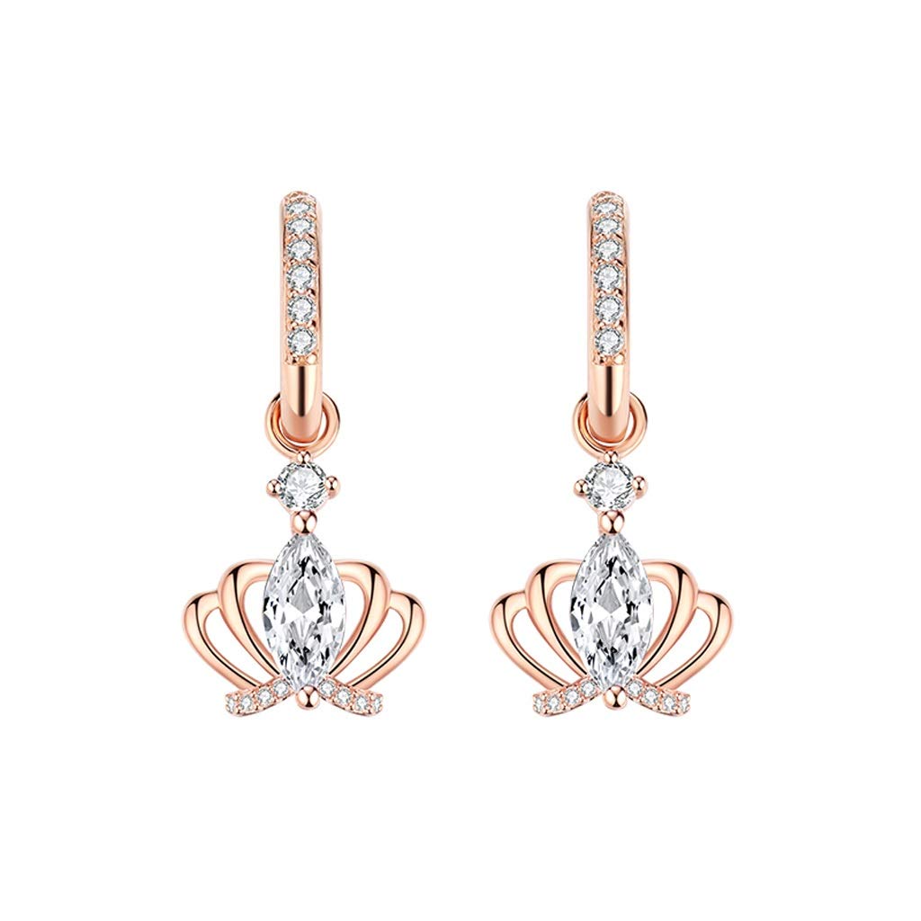 Boucles d'oreilles couronne en argent 925 le cadeau idéal pour elle - 7