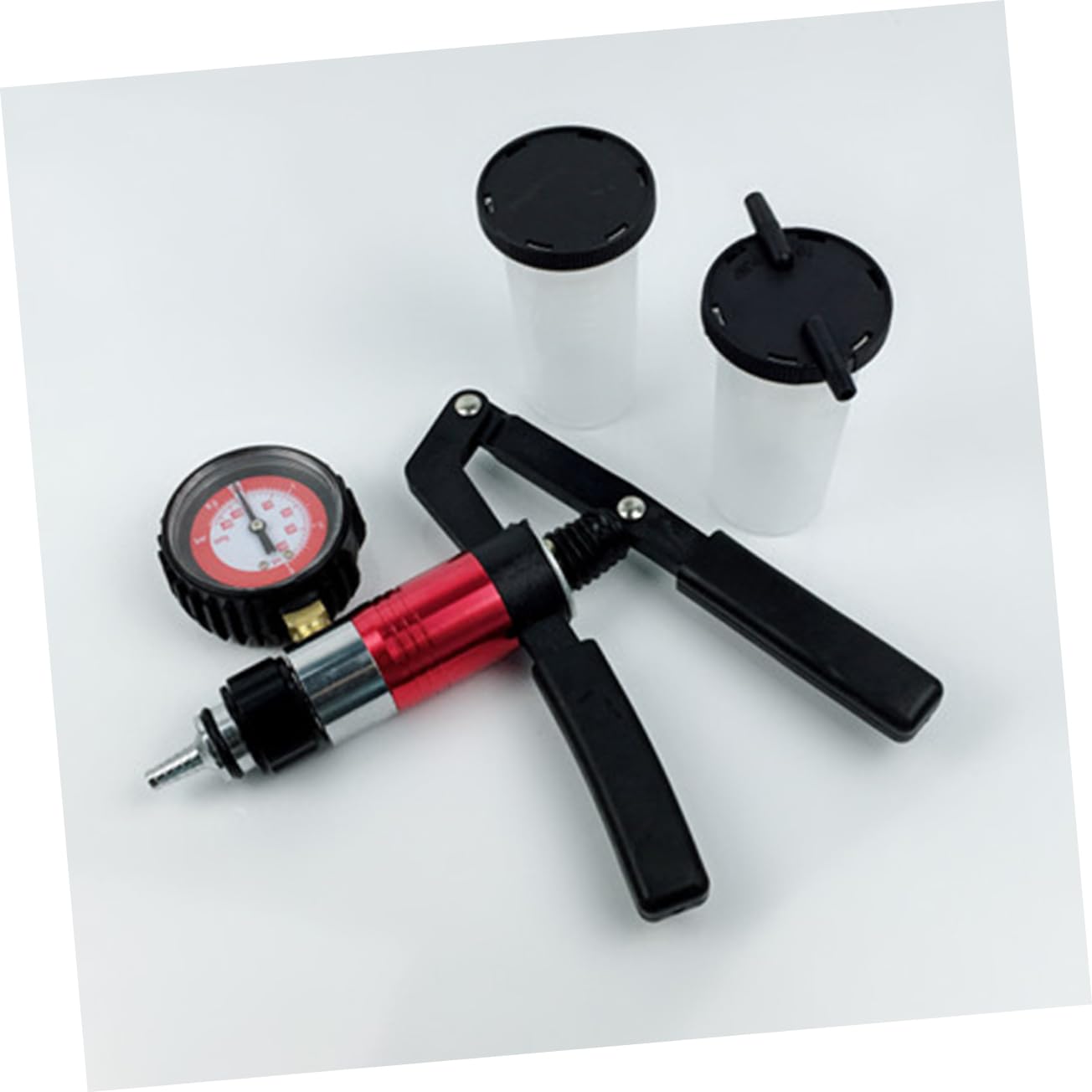 ULTECHNOVO Kit de Bomba de Vacío Manual para Sangrado de Extractor Adaptadores Herramienta Vacío para Vehículos