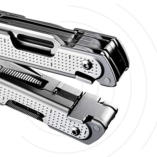 LEATHERMAN, FREE P4 Multitool with Magnetic Locking, One Size Hand Accessible Tools and Premium Nylon Sheath and Pocket Clip, Built in the USA