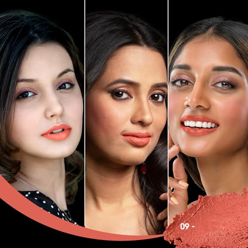 Image of Colors Queen Tint for Cheeks and Lips - Enriched with Vitamin E and Essential Oils | Matte Lip and Cheek Tint for Lips, Cheeks and Eyelids| Vegan and Cruelty Free Lip Tint for Women (Shade - 09)