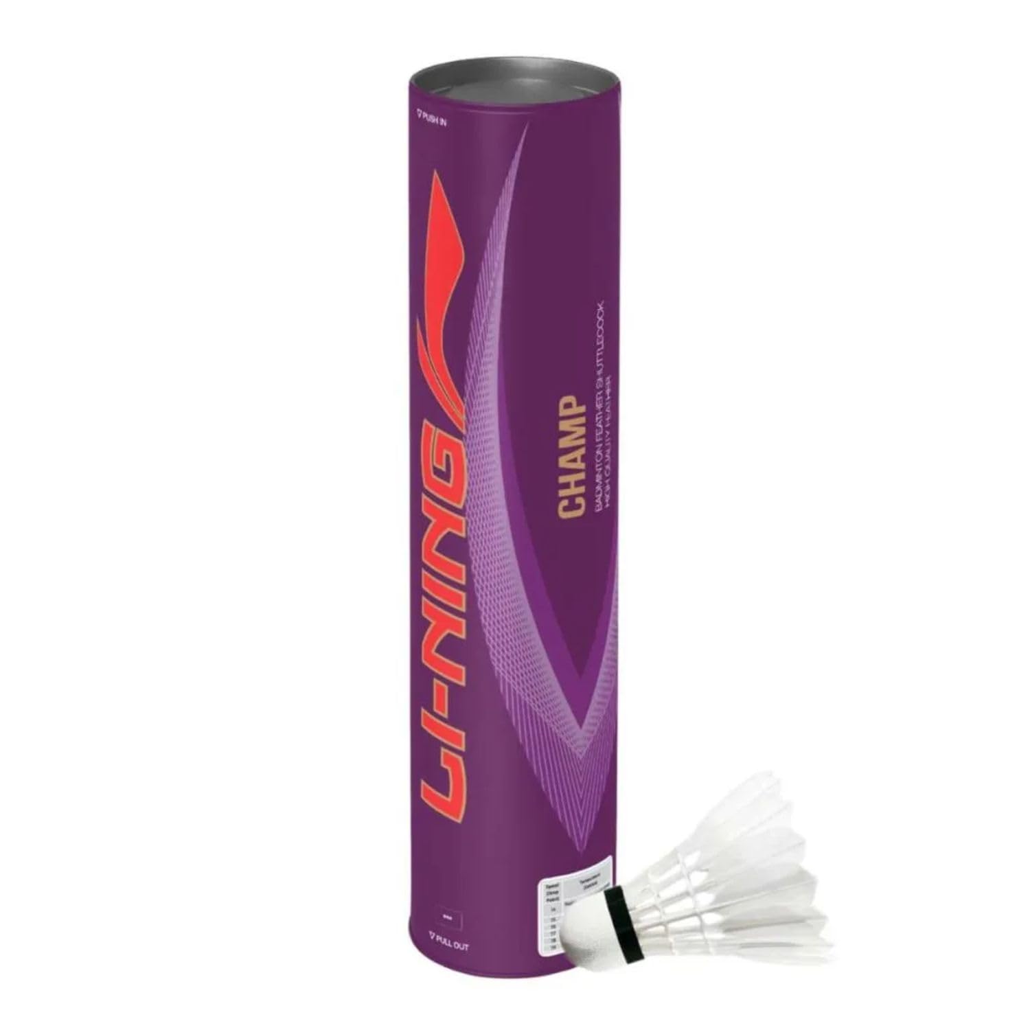 Li-Ning Champ Feather Shuttlecock AYQF062-8 | Speed 76 | Natural Feather Badminton Shuttlecock | Consistent Flight Performance | Tournament & Club Play | Pack of 12-image-37
