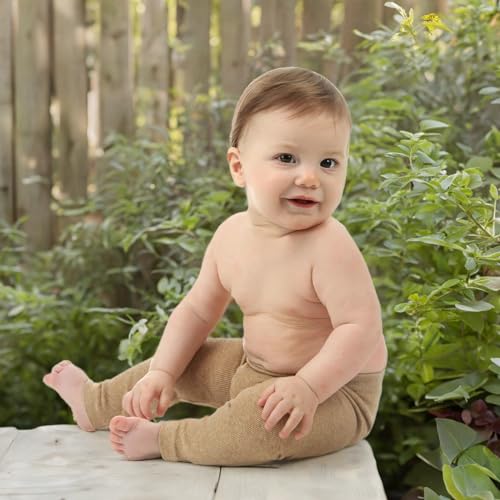 Image of Silky Toes Baby Leggings, Toddler Seamless Panty Soft Cotton Knit Pants for Girls and Boys