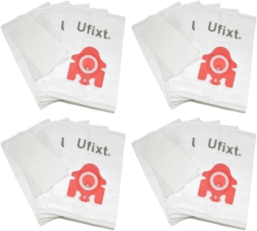 FJM vacuum cleaner dust bags pack of 20 filters compatible with Miele type FJM