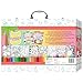 Squishmallows Summer Vibes Ultimate Colouring Carry Case – 2 Colouring Books, 20 Coloured Pencils, and 10 Markers – Portable Set for Ages 8-15