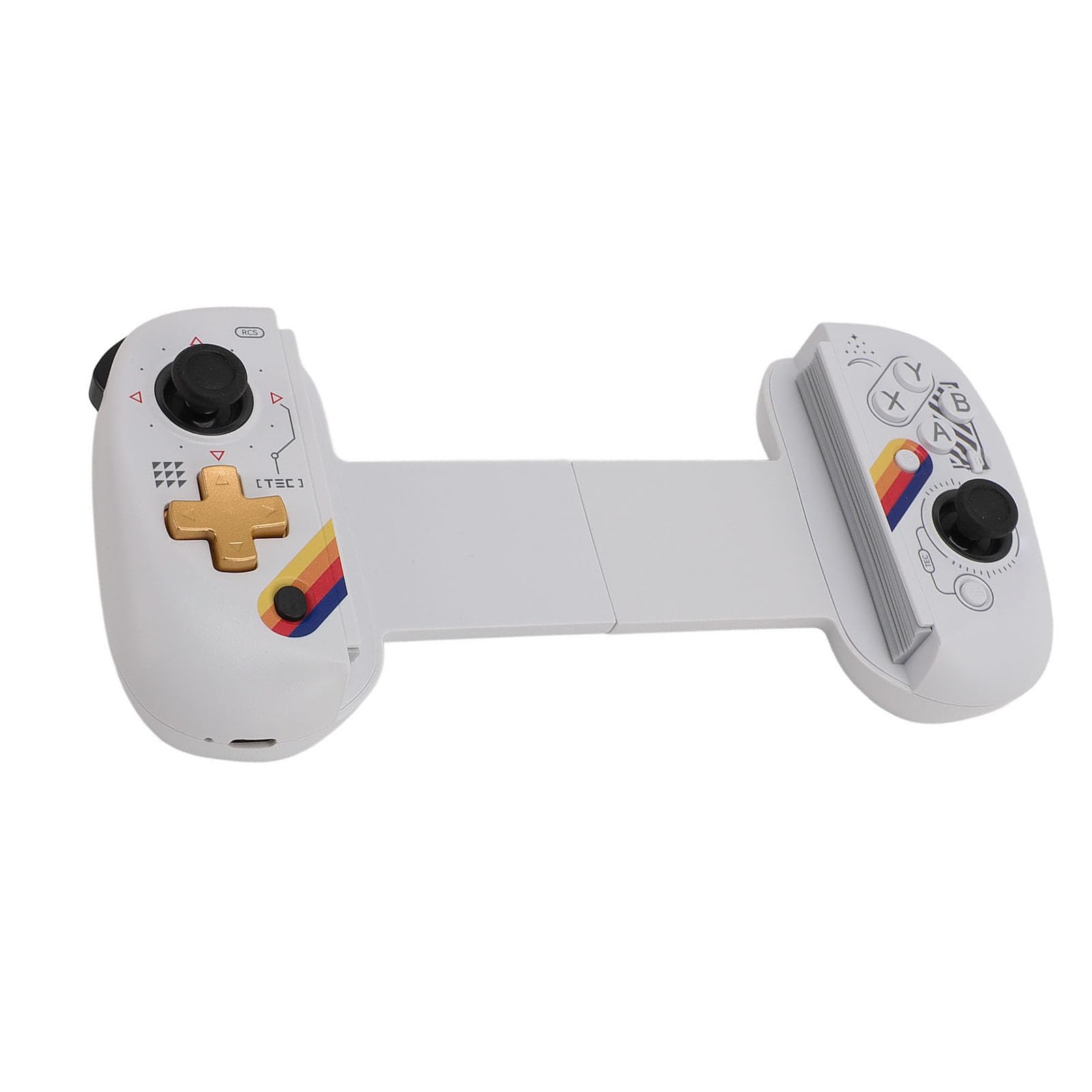 Zunate Controller di Gioco Wireless per Controller PC Bluetooth, Joystick Gamepad con Luce RGB, Grilletto Hall, Giroscopio a 6 Assi, Vibrazione Turbo per IOS, per Smartphone