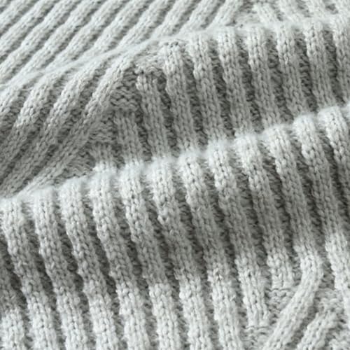 Men's Sweater High Neck Vintage Knitted Sweaters Fall Winter Fashion Casual Couple Tops Texture Knit Pullovers3