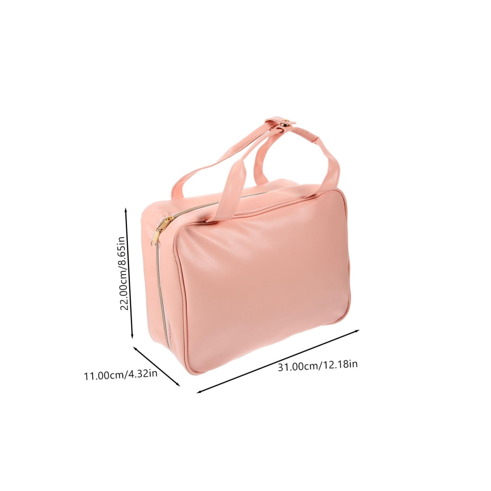 Neceser de Viaje Colgante de PU Rosa Gran Capacidad