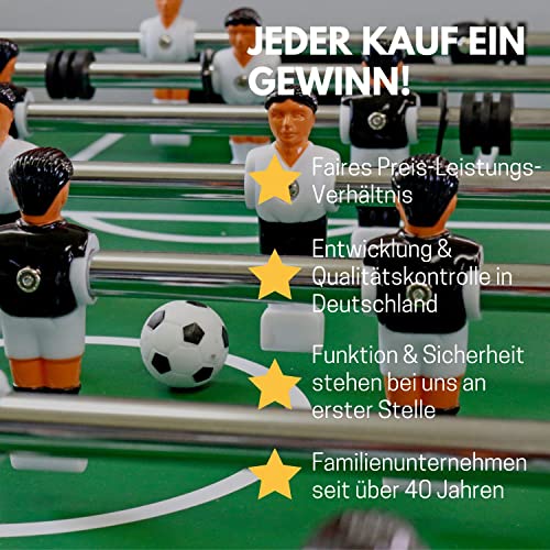 BEST SPORTING Mini Tischkicker Kinder Nation in 53 x 31 cm I Kickertisch klein für das Tischfussball Kinder Match I Mini Kicker Tischfussball mit 12 Spielern & 2 Bällen I Mini Football Game – Bild 7