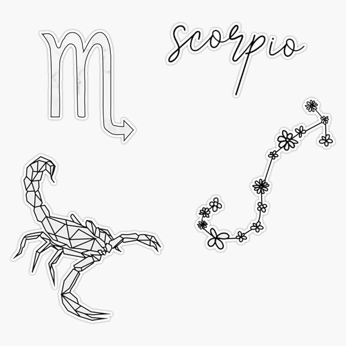 Scorpio Pack Sticker Vinyl Waterproof Sticker Decal Car Laptop Wall Window Bumper Sticker 5