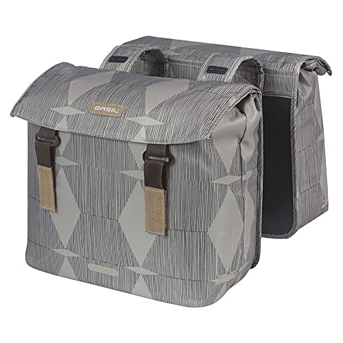BASIL Twin Bag Elegance grande sacoche arrière étanche pour vélo de ville