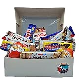 Caja Regalo de Chocolates I Caja Nutella | Regalo Original para Cumpleaños, Parejas - Nutella, Kinder Bueno, Nutella Biscuits, Nutella BReady, Kinder Joy, Crunch - Pack Caja Regalo Cumpleaños [IAMI]