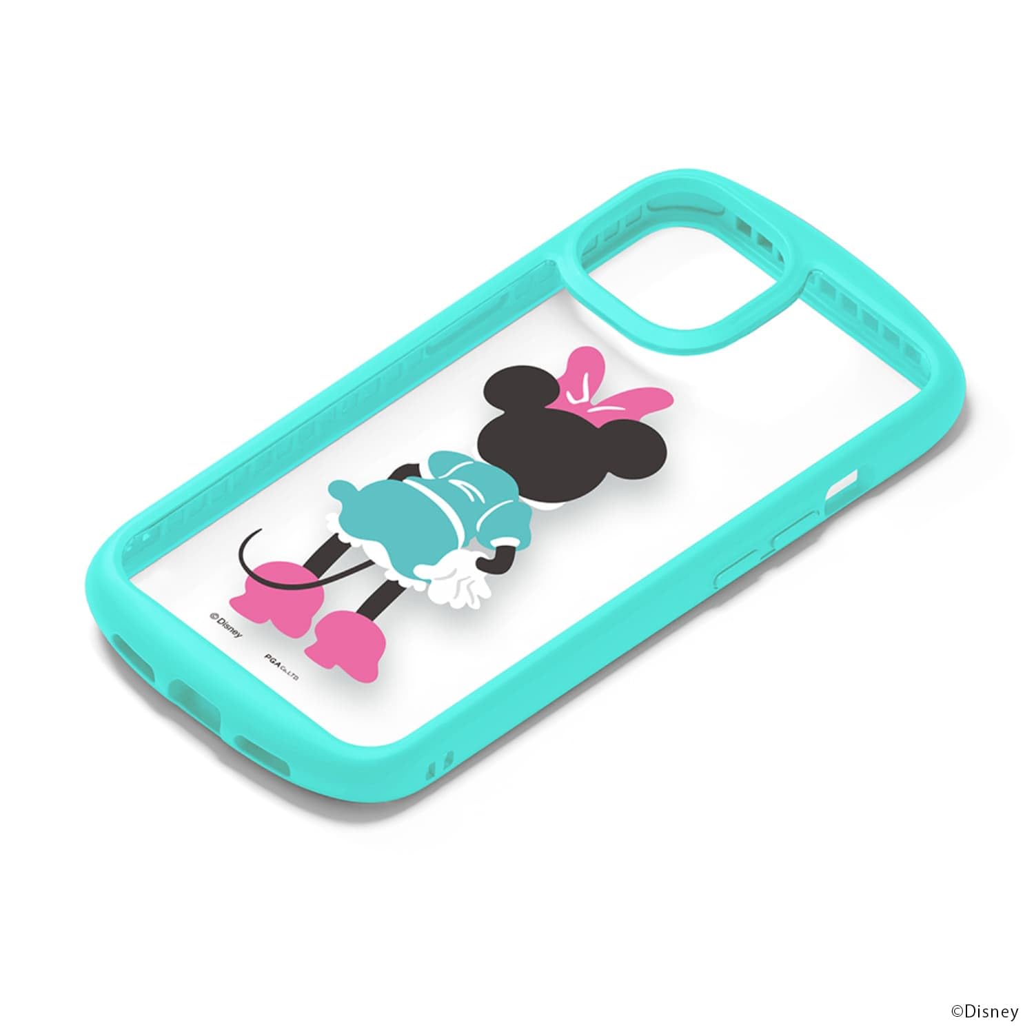 PGA PG-DGT21J02MNE ガラスタフケース Disney ミニーマウス〔iPhone 13 mini用〕