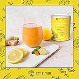Its You® Immune Active Vitamin Drink mit Superfoods/ 300g Pulver, 30 Portionen mit Ginger-Lemon Geschmack/Nahrungsergänzung zur Unterstützung des Immunsystems mit wichtigen Vitaminen & Mineralstoffen